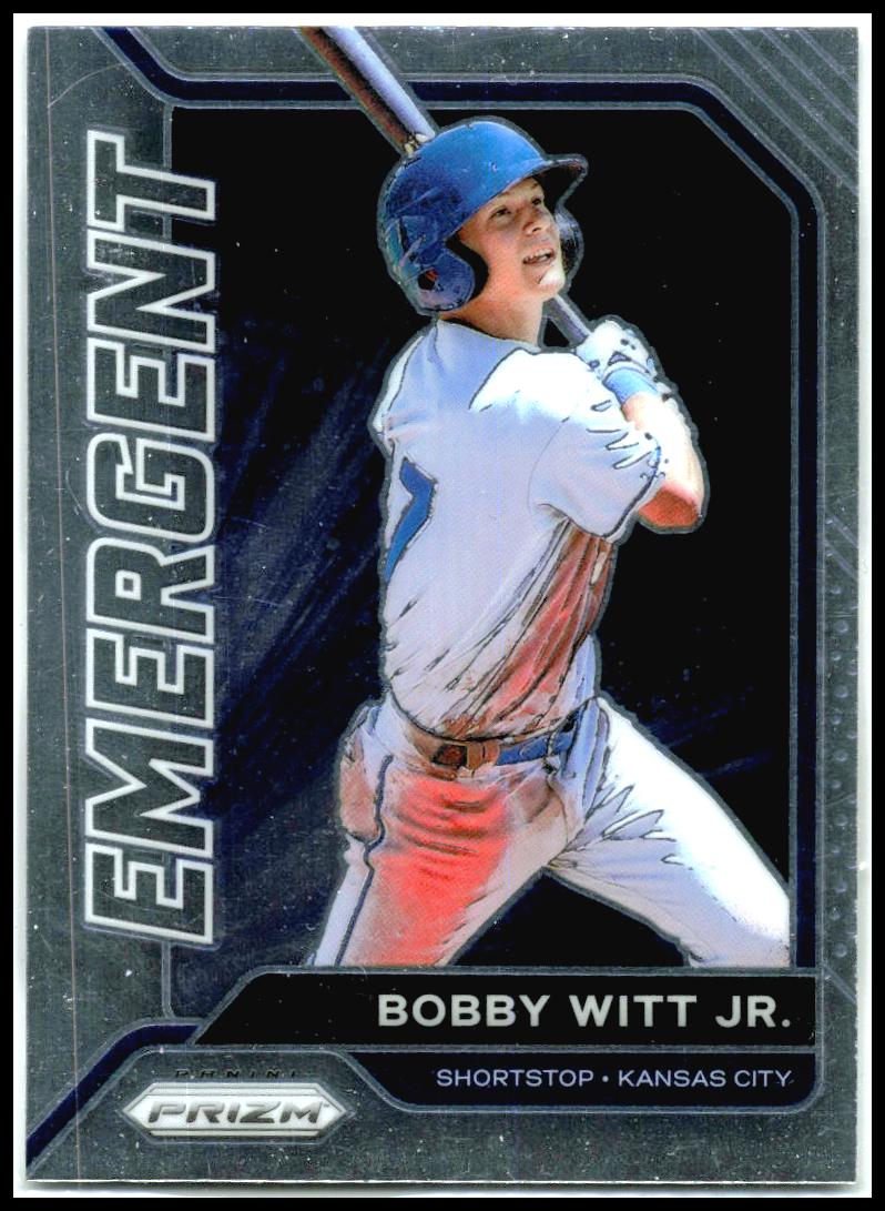 2021 Panini Prizm Emergent #EM6 Bobby Witt Jr. Kansas City Royals