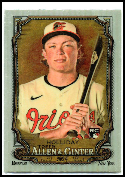 2024 Topps Allen & Ginter Chrome Refractors #277 Jackson Holliday Rookie Orioles