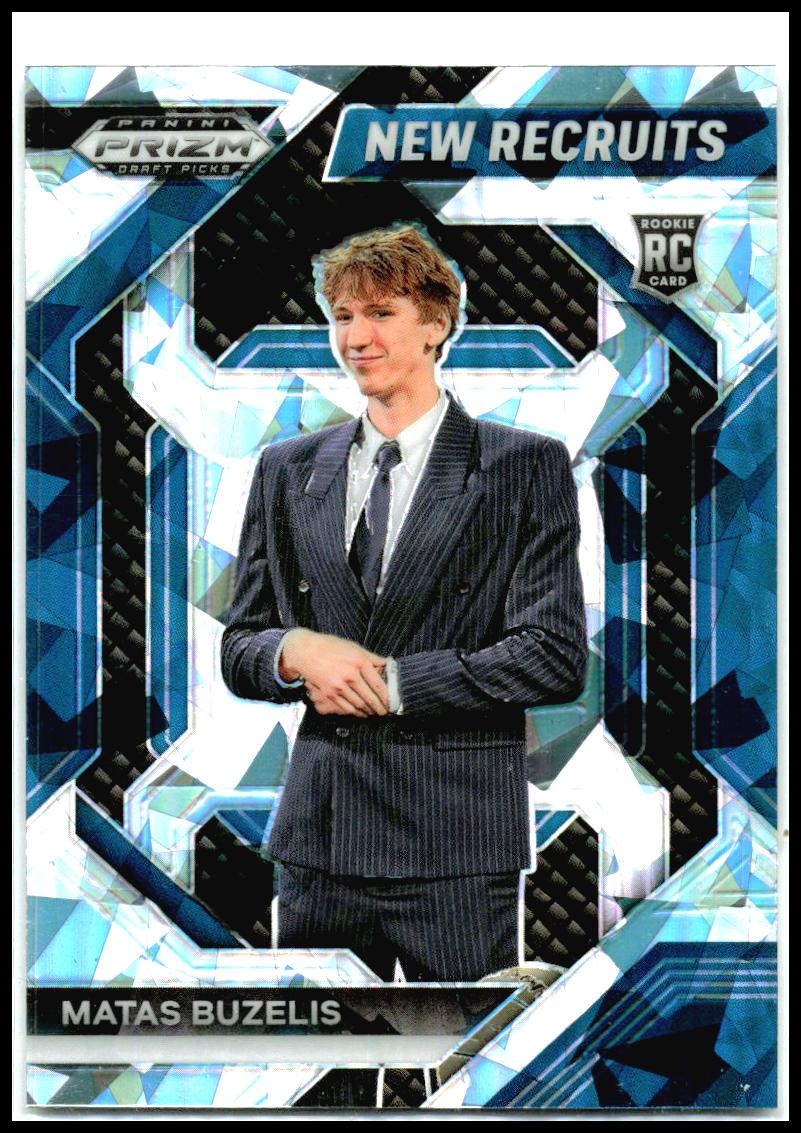 2024 Panini Prizm Draft Picks New Recruits Prizms Ice #23 Matas Buzelis Bulls