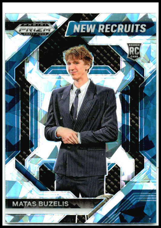 2024 Panini Prizm Draft Picks New Recruits Prizms Ice #23 Matas Buzelis Bulls