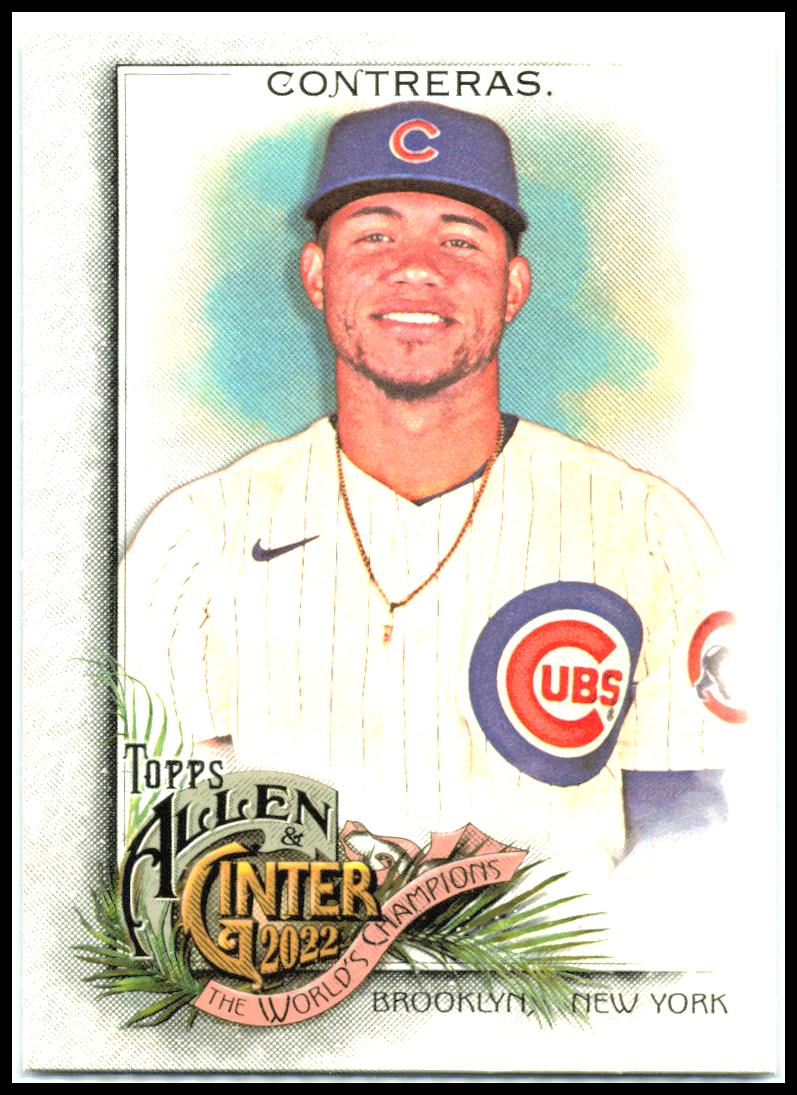 2022 Topps Allen & Ginter Silver Portrait #84 Willson Contreras Chicago Cubs