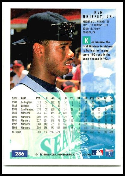 1994 Fleer #286 Ken Griffey Jr. Seattle Mariners
