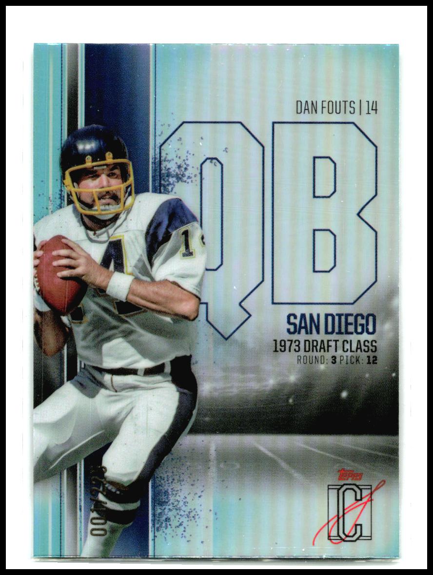 2024 Topps Signature Class Chrome Teal #/225 #BCV-52 Dan Fouts Chargers