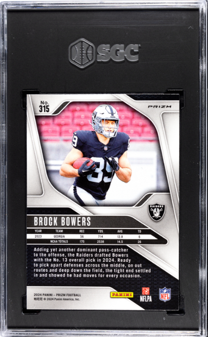 2024 Panini Prizm Lazer Prizm #315 Brock Bowers