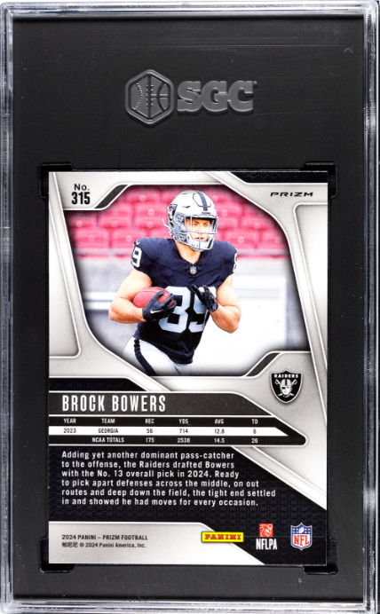 2024 Panini Prizm Lazer Prizm #315 Brock Bowers