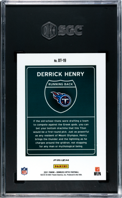 2021 Donruss Optic Downtown #DT-19 Derrick Henry