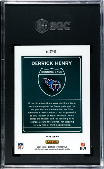 2021 Donruss Optic Downtown #DT-19 Derrick Henry