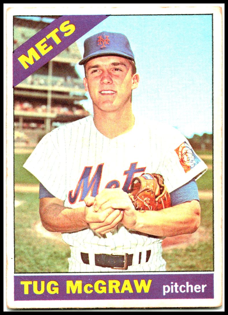 1966 Topps #124 Tug McGraw New York Mets