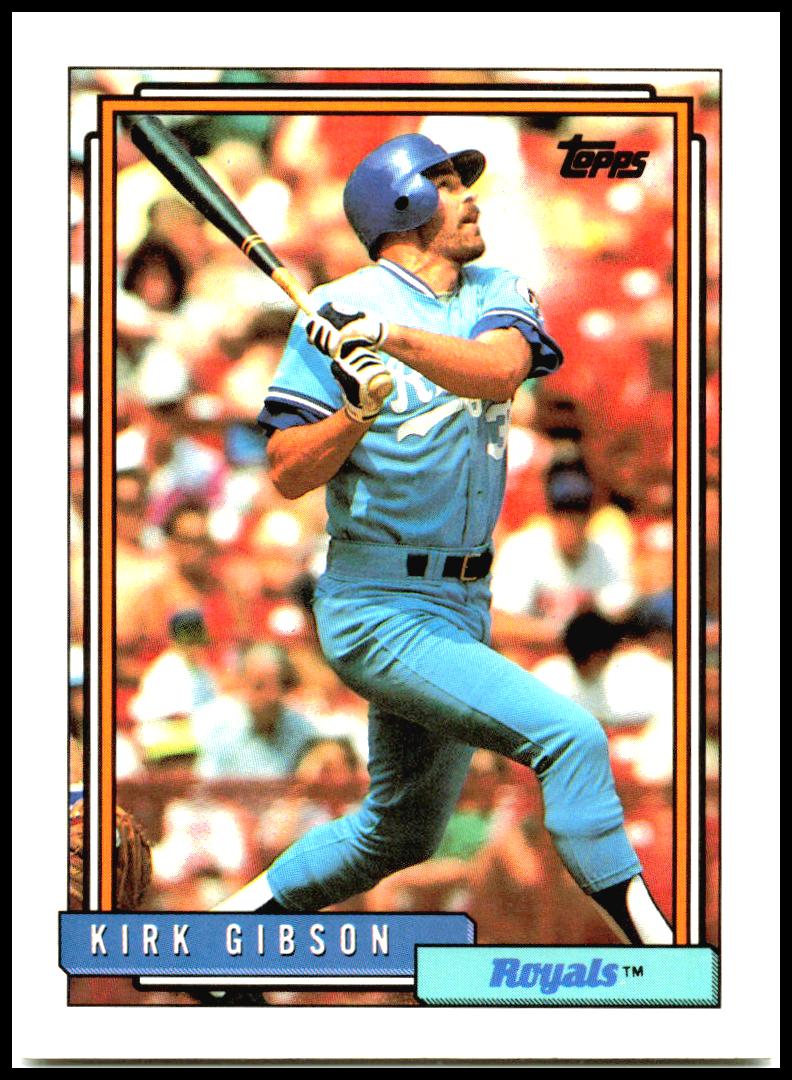 1992 Topps Micro #720 Kirk Gibson Kansas City Royals