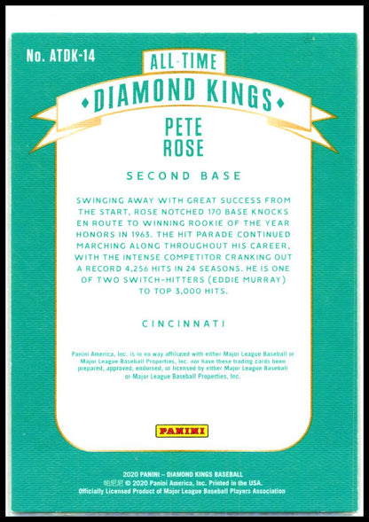 2020 Panini Diamond Kings All-Time Diamond Kings #ATDK-14 Pete Rose Reds