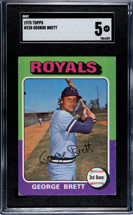 1975 Topps #228 George Brett RC SGC 5 Royals