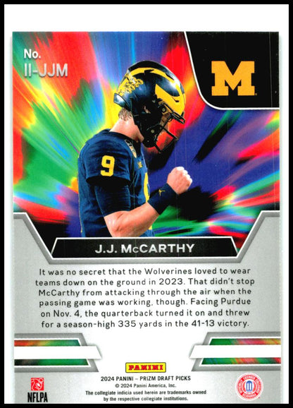 2024 Panini Prizm Draft Picks Instant Impact #II-JJM JJ McCarthy Vikings