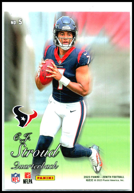 2023 Panini Zenith 1994 Pacific Silver #5 C.J. Stroud Houston Texans
