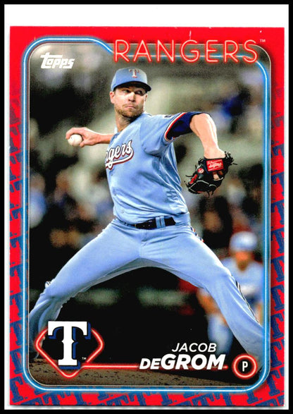 2024 Topps Team Border Variation #171 Jacob deGrom Texas Rangers