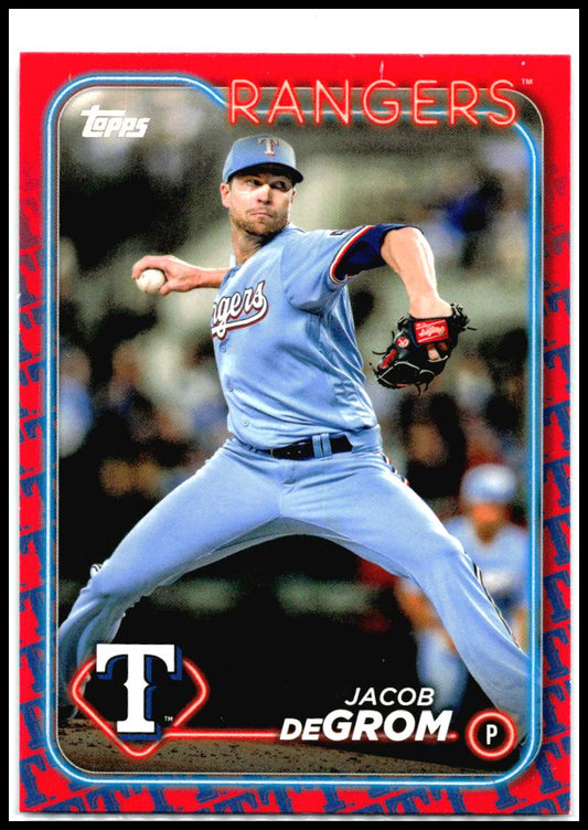 2024 Topps Team Border Variation #171 Jacob deGrom Texas Rangers