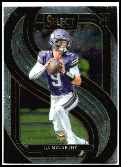 2024 Panini Select #134 J.J. McCarthy Rookie Minnesota Vikings