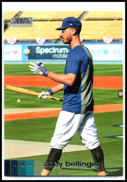 2020 Stadium Club Photo Variation #130 Cody Bellinger Los Angeles Dodgers