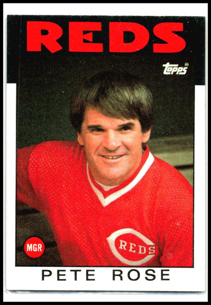 1986 Topps #741 Pete Rose Cincinnati Reds