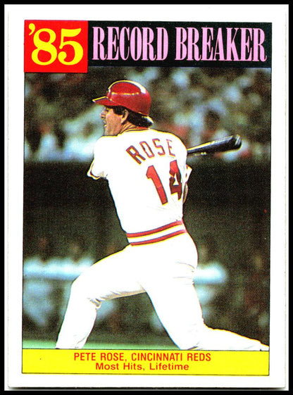 1986 Topps #206 Pete Rose Cincinnati Reds