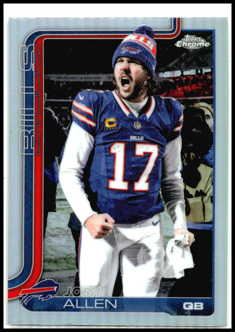 2025 Topps Chrome Image Variation #34 Josh Allen Buffalo Bills