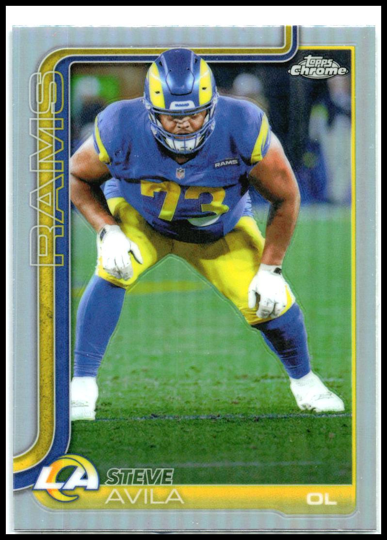 2025 Topps Chrome Refractor #170 Steve Avila Los Angeles Rams