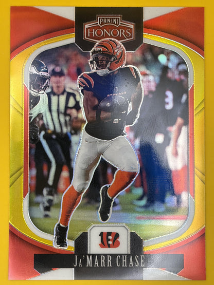 2025 Panini Honors Gold #8 Ja'Marr Chase #/10 Cincinnati Bengals