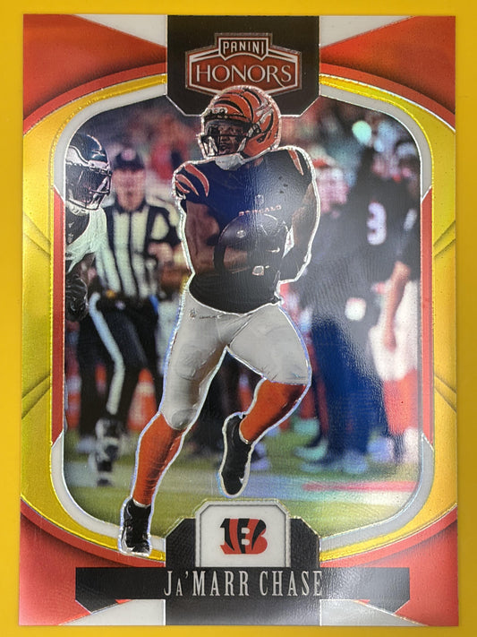2025 Panini Honors Gold #8 Ja'Marr Chase #/10 Cincinnati Bengals
