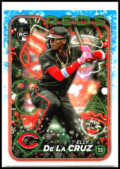 2024 Topps Holiday #H102 Elly De La Cruz Cincinnati Reds