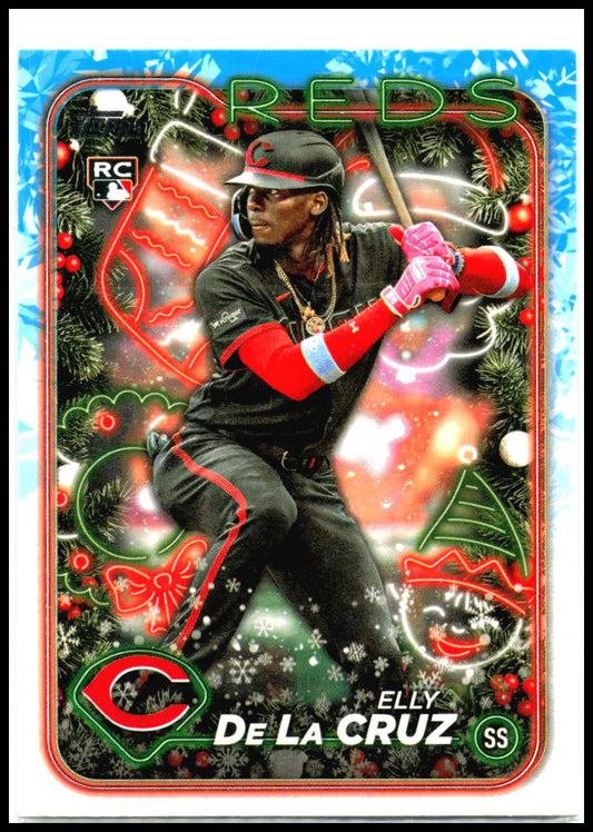 2024 Topps Holiday #H102 Elly De La Cruz Cincinnati Reds