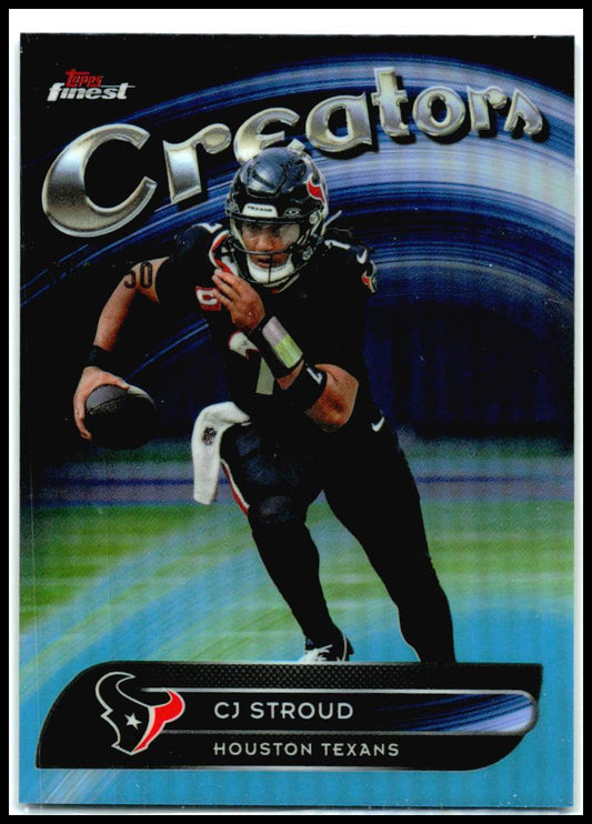 2025 Topps Finest Creatorn Sky Blue #/150 #CR-12 CJ Stroud Texans