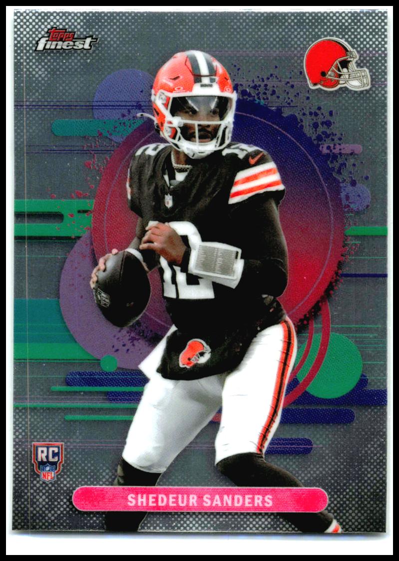 2025 Finest #106 Shedeur Sanders Rookie Cleveland Browns