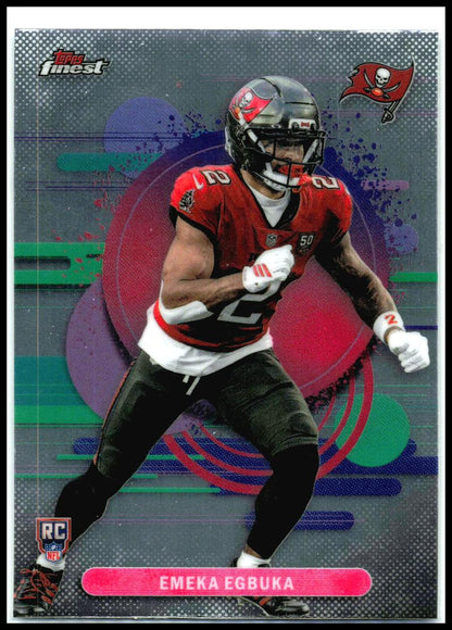 2025 Finest #116 Emeka Egbuka Rookie Tampa Bay Buccaneers