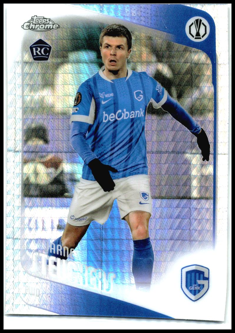 2025-26 Topps Chrome UEFA Club Prism #126 Jarne Steuckers Rookie Genk