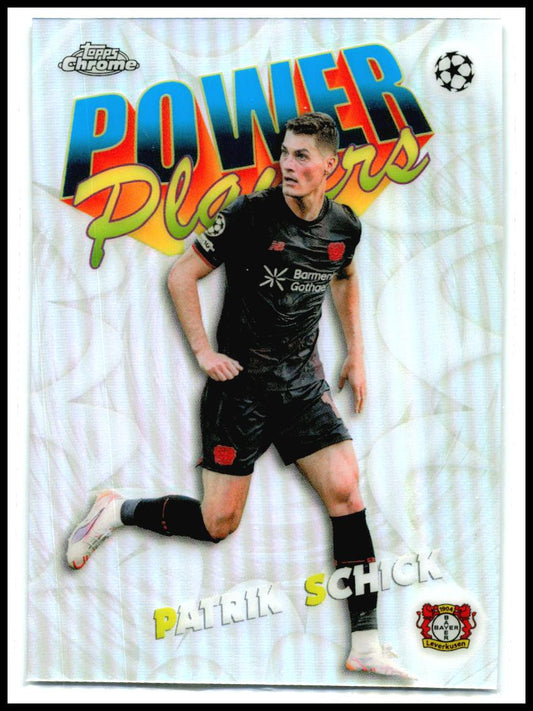 2025-26 Topps Chrome UEFA Club Power Players #PP-22 Patrik Schick Leverkusen