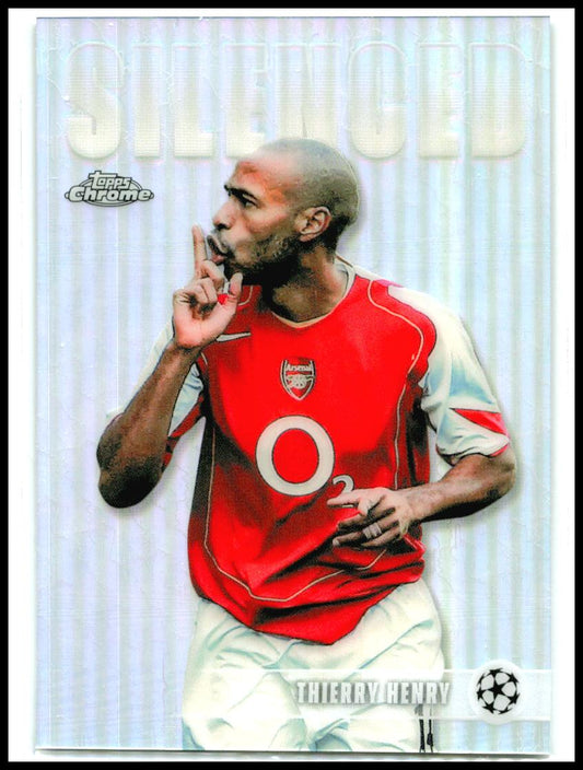 2025-26 Topps Chrome UEFA Club Silenced #SHH-2 Thierry Henry