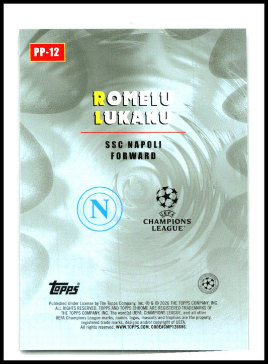 2025-26 Topps Chrome UEFA Club Power Players #PP-20 Folarin Balogun AS Monaco