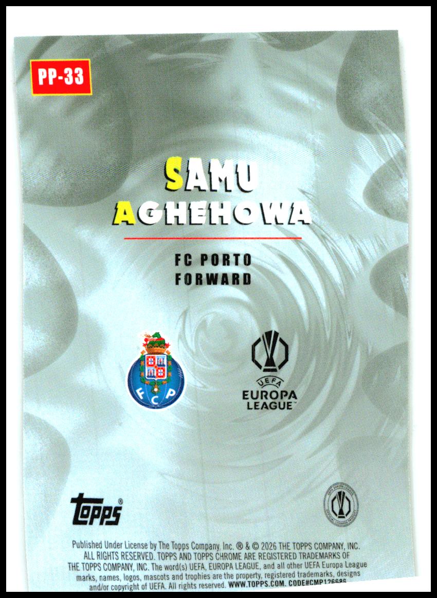 2025-26 Topps Chrome UEFA Club Power Players #PP-12 Romelu Lukaku Napoli