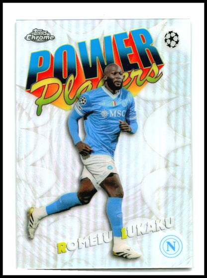 2025-26 Topps Chrome UEFA Club Power Players #PP-12 Romelu Lukaku Napoli