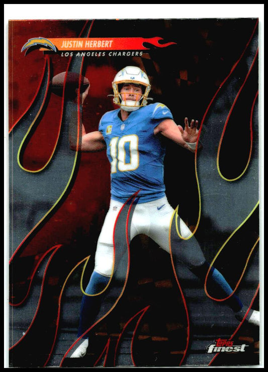 2025 Finest Torchers #T-21 Justin Herbert Los Angeles Chargers