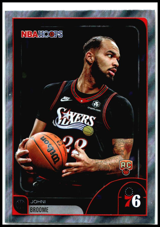 2025-26 Hoops Light Burst #159 Johni Broome Rookie Philadelphia 76ers