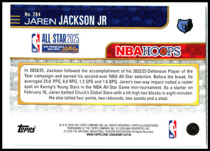 2025-26 Hoops all-star 2025 #284 Jaren Jackson Jr.