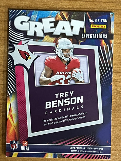 2024 Panini Illusions Great Expectations #GE-TBN Trey Benson Cardinals