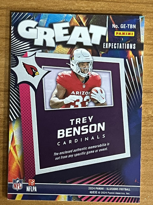 2024 Panini Illusions Great Expectations #GE-TBN Trey Benson Cardinals