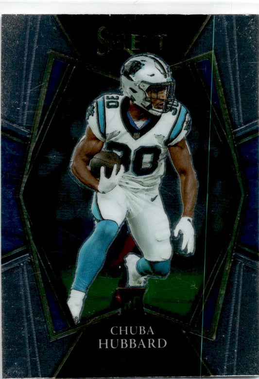 2021 Panini Select #176 Chuba Hubbard Rookie Carolina Panthers
