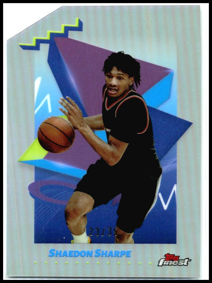 2024-25 Topps Finest Die-Cut Refractor /35 #179 Shaedon Sharpe
