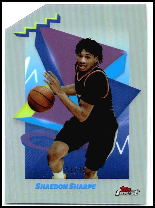 2024-25 Topps Finest Die-Cut Refractor /35 #179 Shaedon Sharpe