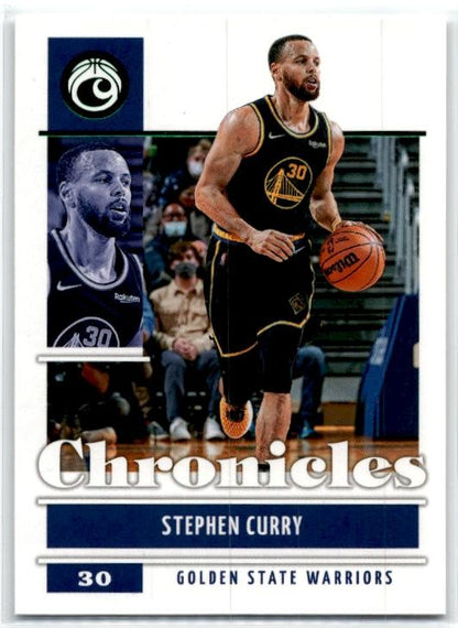 2021-22 Panini Chronicles Green #3 Stephen Curry Golden State Warriors