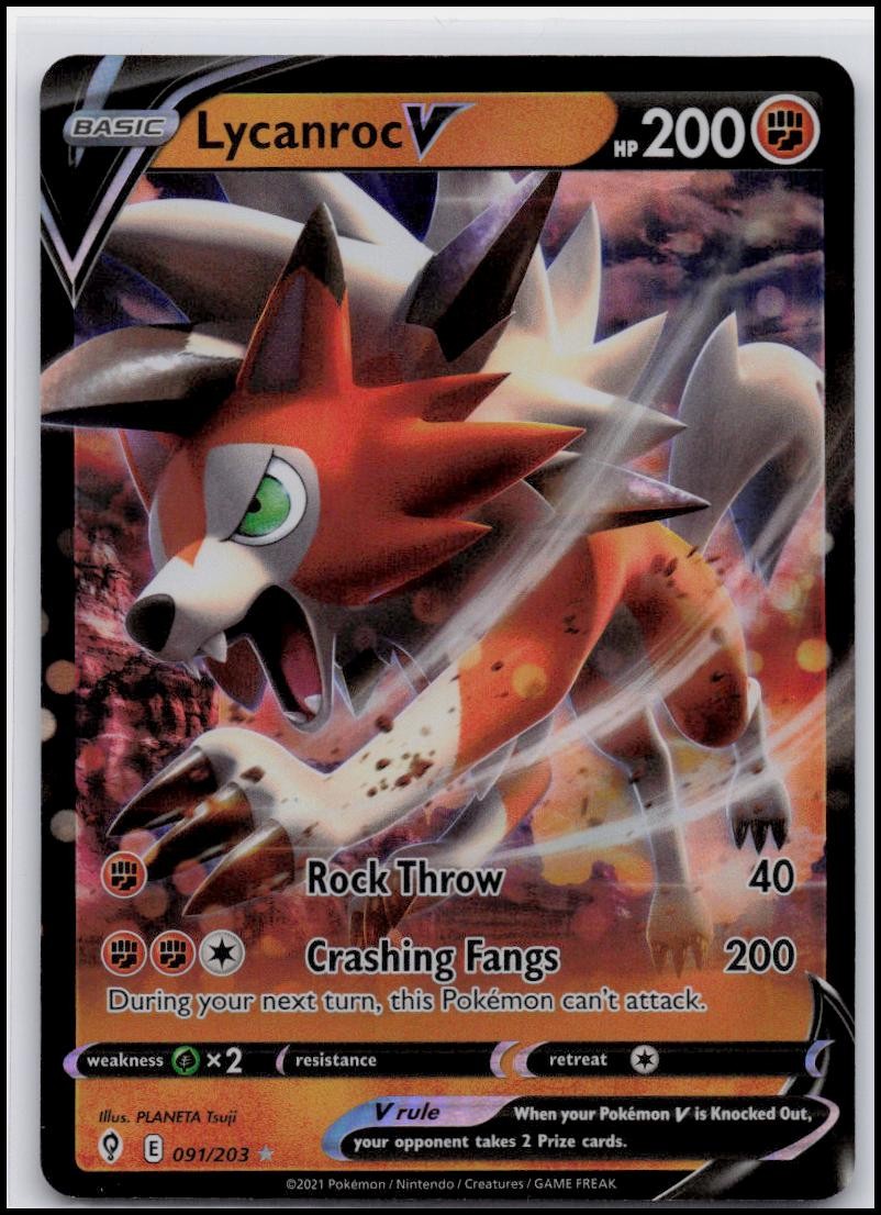 SWSH07: Evolving Skies #091/203 Lycanroc V