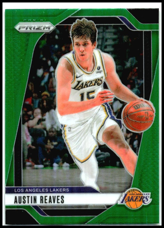 2024-25 Panini Prizm Green #26 Austin Reaves Los Angeles Lakers
