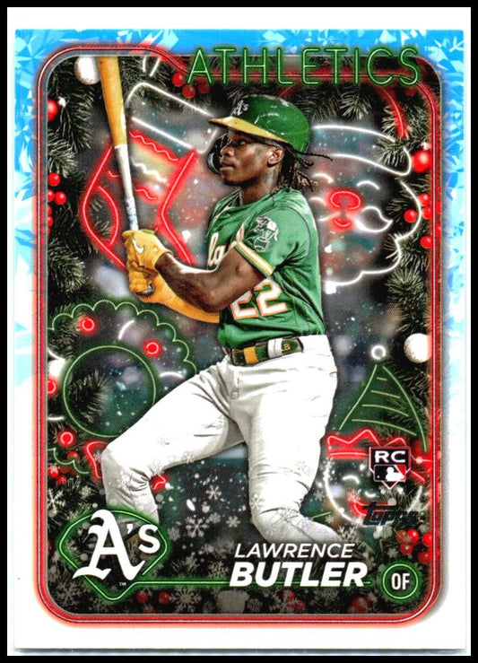 2024 Topps Holiday #H4 Lawrence Butler Rookie Oakland Athletics